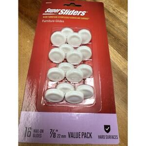 Waxman 16 Piece Nail-On 7/8”/22 mm Glides Furniture Leg NEW